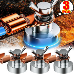 3Pcs Magnetic Welding Ground Clamp Strong Gripping Quick Release Magnetic Holders Multi-angle Welding Stability Clamps Repair Kits