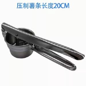 Super Long French Fries Maker Exquisite Potato Strip Press Manual Kitchen Tool for Home Use Metal Body round Hole for Filling