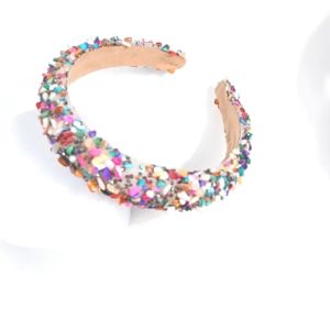 Bando Korea Kristal Headband Baroque Retro Bando Pesta Rhinestone Headband