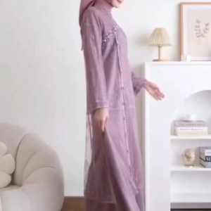 Aruna Dress Tille Brukat Dress wanita terbaru Fashion muslim Dress lebaran Gamis kondangan remaja