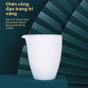 Bộ Trà Sứ Có Lọc Và Logo Đặt Hàng Hình Như Ngọc Bích