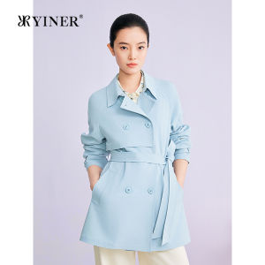 Elegant Double-Breasted Stretchable Trench Coat