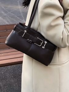 Korean Sling Shoulder Bag for Woman Underarm Bag Nich Retro Tote Bag