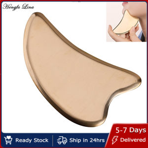 Hengfa Lina Pure Copper Brass Gua Sha Board Body Massage Tool Guasha Board for Acupuncture Scraping Massager Tools SPA Acupuncture Scraper