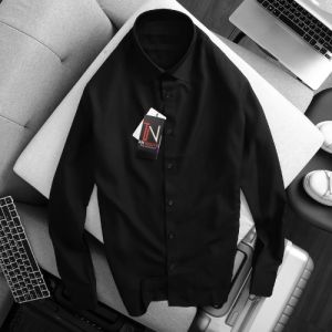 áo sơ mi nam dài tay màu áo sơ mi dài tay chất lụa hàn bóng nhẹ mềm mại co giản tốt Adam _fashion