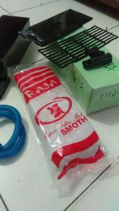 aksesoris akuarium paket box filter ukuran M-sedang busa kapas dan selang spiral siap pakai