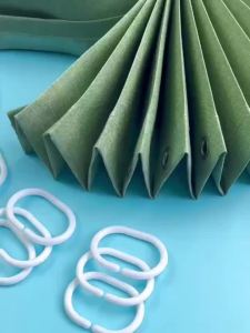 New Foldable Shower Curtain All Seasons Easy Install Poleless with Buckle Strap Invisible Bathroom Partition Set.