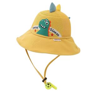 หมวกกันแดดกันรังสียูวีสำหรับเด็ก หมวกตกปลาตาข่ายป้องกันแสงแดด หมวกทรงปากกลม หมวกเด็กชายและเด็กหญิง ฤดูร้อน ปี 2024