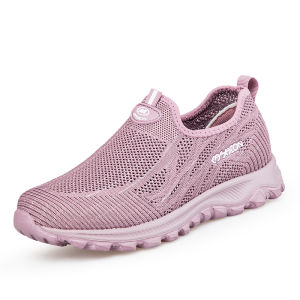 FOKU Sepatu Sneakers Wanita Santai Sepatu Wanita Olahraga Terbaru Sepatu Olahraga Slip On Sepatu Ventilasi Elastis - Lazada