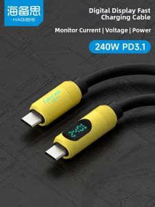Hagibis | Digital Display Fast Charging Data Cable PD240W