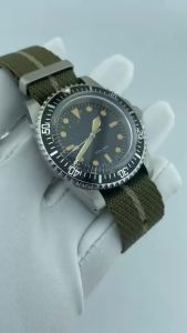 39.5mm Diver Retro Watch No Calendar Acrylic Glass NH35 Men Watch NH35/NH36 Automatic Vintage Watches Nylon Watch Strap