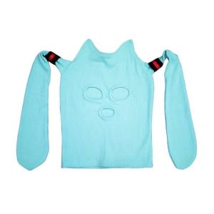 Anime Tai Mèo Dệt Kim Khẩu Trang Cosplay Dễ Thương Mũ Bảo Hiểm Full Face Halloween Trang Phục Hóa Trang Phụ Kiện Ngộ Nghĩnh Mũ Dệt Kim Dành Cho Độ Tuổi 14+