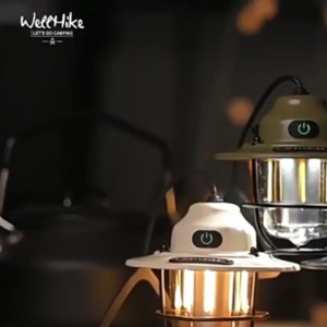 Wellhike ตะเกียงแคมป์ปิ้ง ไฟแค้มป์ปิ้ง โคมไฟ LED แคมป์ปิ้งแบบชาร์จ USB โคมแขวนกันน้ำ IPX4 สินค้าส่งจากไทย