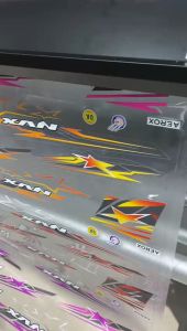 STRIPING AROX NEW NVX 155 MOTIF BINTANG VARIASI COLOR NEW BAHAN BENING UV