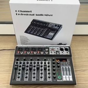 BOMGE  4/6/8 Channel Audio Interface Sound Board Mixing Console 16-Bit 99DSP DJ Mixer Audio Reverb Effect +48V Phantom Bluetooth Studio Audio Mixer For Karaoke Studio Streaming