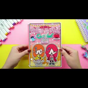 Dồ chơi bú bê bằng giấy Yellow & Pink set DIY thủ công cho bé mẫu TA96