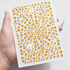 1Pcs 3D Xmas Red Rhinestones Face Tattoo Stickers Dazzling Jewels Eyes Temporary Tattoos DIY Crafts Hairpin Body Makeup Decor NK