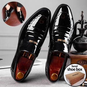 Pantofel kasual pernikahan bisnis kasual pria 8887