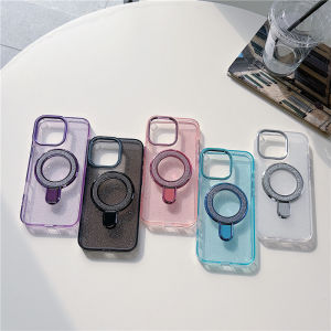 Foldable Full Cover Starry Sky Sparkle Powder iPhone 15 plus Case with Stand Apple 16 pro Max 14 pro 17 Air 12 Luxury 13 PM Goddess Shell