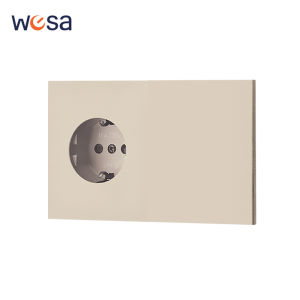 Warm Button Light Switch Embedded Skin Feel Paint Wall Socket Power Sockets Integrated Panel DIY Combination Embedded Paint Home