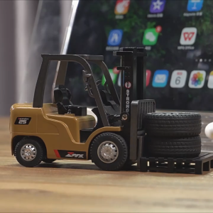 RC Car Mini Alloy RC Forklift RC Engineering Cart 2.4G Mobile Phone Remote Control 1:64 Car Model