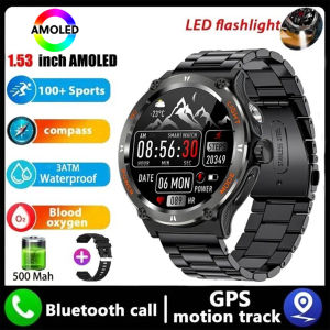 New Mens Smart Watch Compass  Sports 3ATM Waterproof Smartwatch Health Monitoring Bluetooth Call 500Mah LED Smart Watche 2025