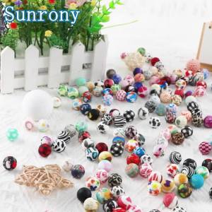 15/25 Con 15 Mm Phong Cách Giáng Sinh Silicon In Hình Hạt Tròn Bộ DIY Trang Sức Vòng Tay Vòng Cổ Móc Khóa Phụ Kiện