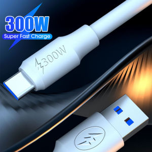 300W Super Fast Charging Micro USB/Type-C Bold Mobile Phone Charging Data Cable Compatible with Samsung Xiaomi Huawei Universal Portable Travel Phone Quick Charge Wire