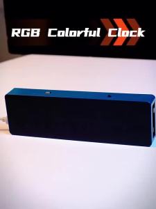 Gaqqee | Colorful Digital Electronic Clock DIY Kit Vibrant RGB Clock DIY Kit Suitable for Soldering Practice Hands-On Training Etc.