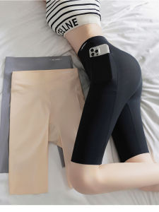 กางเกงขาสั้นทรงสั้นเอวสูง 5 จุด สำหรับผู้หญิง ฤดูใบไม้ผลิและฤดูร้อน ทรงบาง ใส่กลางแจ้ง ไซส์ใหญ่ ทรงสลิม สำหรับโยคะและฟิตเนส