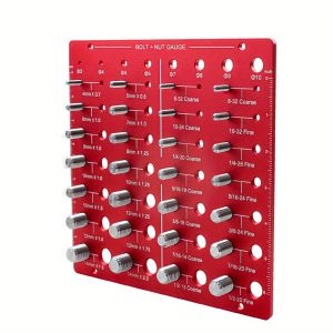Nut and Bolt Thread Checker Thread Identifier Gauge Nut Bolt Screw Identibolt 28 Bolt Standard Sizes Measuring Identifier Tool