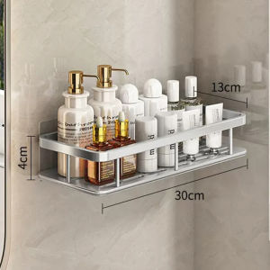 2-Layer Shelf No Punching Bath Basket No Drill Bathroom Shelf Toilet Shelf Storage Racks Wall Organizer Shower Shampoo Holder