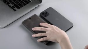 Leather Cases for IPhone 16 15 14 13 12 11 Pro Max XR XS Max 8 7 6s Plus SE 2022 2020 Wallet Folio Flip Cover Rfid Blocking