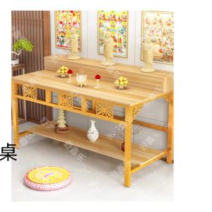 Shrine Cabinet Console Table Entrance Table Buddha Altar Cabinet Buddha Table Altar Console Table Incense Burner Double Layer Altar Household 神台桌