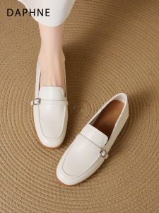 Daphne | White Retro New Slip-On Comfort Flat Loafers