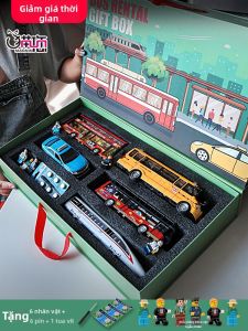 Alloy Double-Decker School Bus Toy