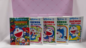 Truyện tranh - Trọn bộ 5 cuốn Doraemon Đố Vui