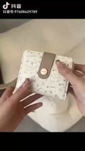 TERPE SHOP. Wallet Cute Cartoon Cat Card Holder for Students Small Coin 1pcs Women PU Short Purse with Zipper