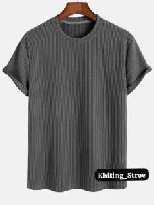 Kaos Pria Waffle Terlaris Lengan Pendek