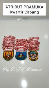 Atribut Pramuka Kwarda Kwartir Jakarta Badge DKI + Lokasi Bordir