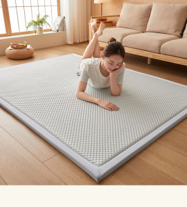 Bluewhite Foldable Ice Bean Cooling Mat Tatami Floor Mat - Bedding Mattress Pad Topper Single/Double/Queen/King Size Household Foldable for Bedrooms