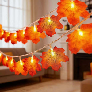 Halloween Pumpkin String Lights Warm Orange LED Fairy Lights Battery Operated Decor Lights for Halloween Party Indoor