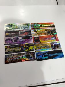 10pc stiker bus bestie ori / stiker bus ori hologram harga murah meriah