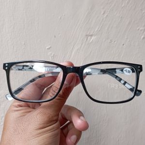 Kacamata Plus Double Fokus Baca dan Jalan Leopard Untuk Pria dan Wanita