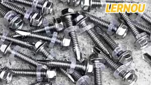 10Pcs 410 M5M6 Self-drilling Screw Stainless Steel Outer Hexagon Self-drilling Screw With Mat