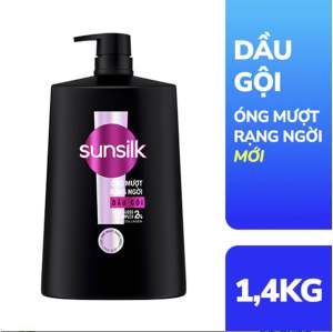 Dầu gội Xả Sunsilk NL387 đen óng mượt rạng ngời vàng mềm mượt dịu kỳ 1.4kg