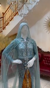 Kebaya akad nikah pengantin | Kebaya akad putih | Kebaya akad santili