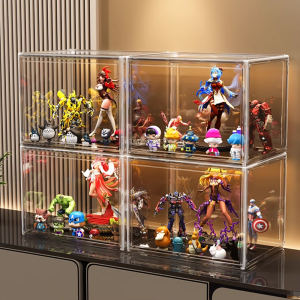 Dreamboat Home ชั้นวางโมเดลอคริลิค ตู้โมเดล ตู้โชว์ตุ๊กตา 2/3/5 ชั้น ของสะสม  มีหลายขนาด ตู้โชว์สำหรับวางของ กล่องใสกันฝุ่นกันรอย