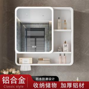 กระจกติดผนังห้องน้ำแบบหนา อุปกรณ์เก็บของแบบติดผนัง กระจกทรงกลม สไตล์อวกาศ อุปกรณ์เสริมโทรศัพท์มือถือ กระจกทรงกลม