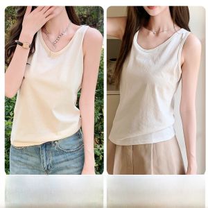 MiiOW | Áo ba lỗ dáng rộng cho nữ mùa hè 2025 Áo khoác ngoài mới dáng rộng che bắp chân phong cách lười biếng Áo ba lỗ cơ bản